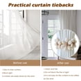 thumbnail image 4 of Cortinas SRG Sunflower Daisy, paquete de 2 unidades, algodón crema, 4 of 7