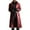 Red, variant on IROINNID Men's Trench coat Stand Collar Long Sleeve Solid Color Loose Lapel Slim Long Jacket Windbreaker Jacket