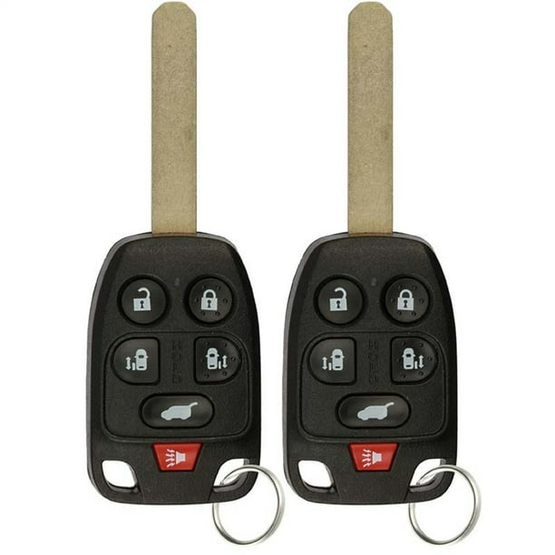 2 PACK KeylessOption Keyless Entry Remote Fob Uncut Chip Ignition Car