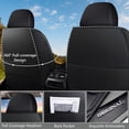 thumbnail image 4 of OTOEZ Diamond Pattern Leather Car Seat Covers, Full Coverage 5-Seat Set, Universal Fit for Cars SUVs Trucks, Waterproof & Airbag Compatible, 4 of 6