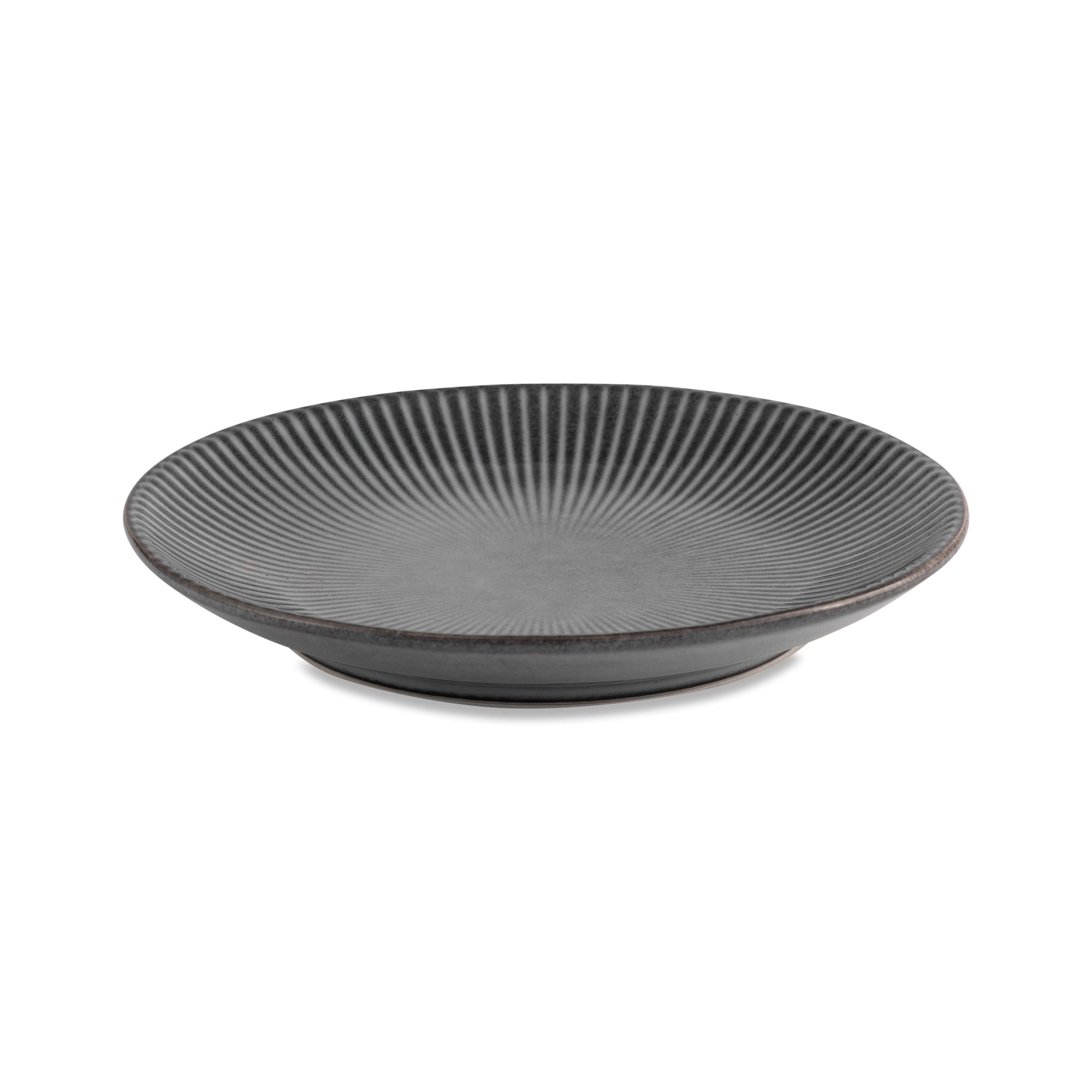 (2 pack) Better Homes & Gardens Sawyer Grey Stoneware Salad Plate