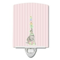 Caroline's Treasures BB6858CNL Circus Seal Ceramic Night Light, 6x4x3", multicolor