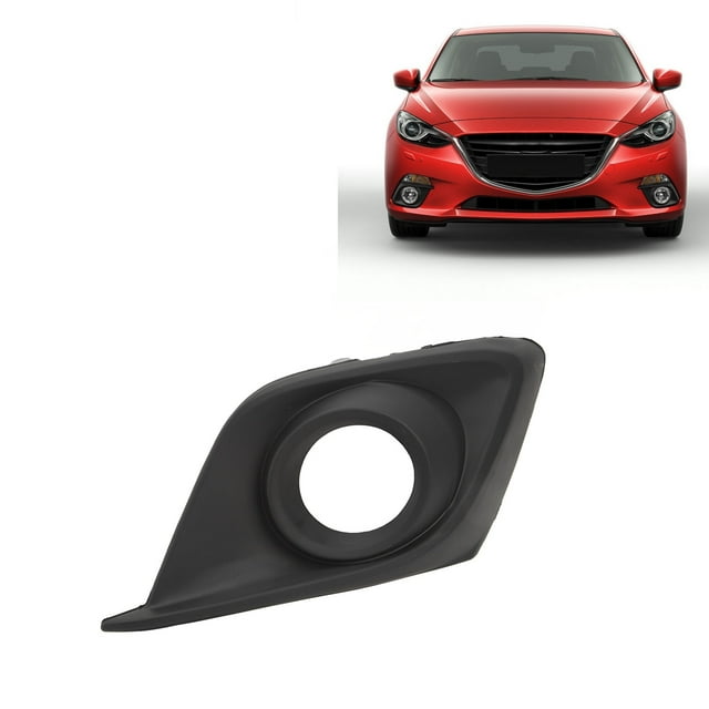 Black Fog Lamp Cover Front Bumper Foglight Cover For3 2014-2016