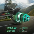 thumbnail image 2 of Electric Scooters Adults 1200w Motor up to 35MPH 45Miles Long Range , 10'' Off Road Tires Commuting Escooter with Seat, 2 of 8
