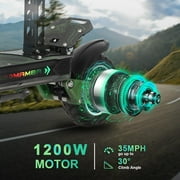 Electric Scooters Adults 1200w Motor up to 35MPH 45Miles Long Range , 10 Off Road Tires Commuting Escooter with Seat
