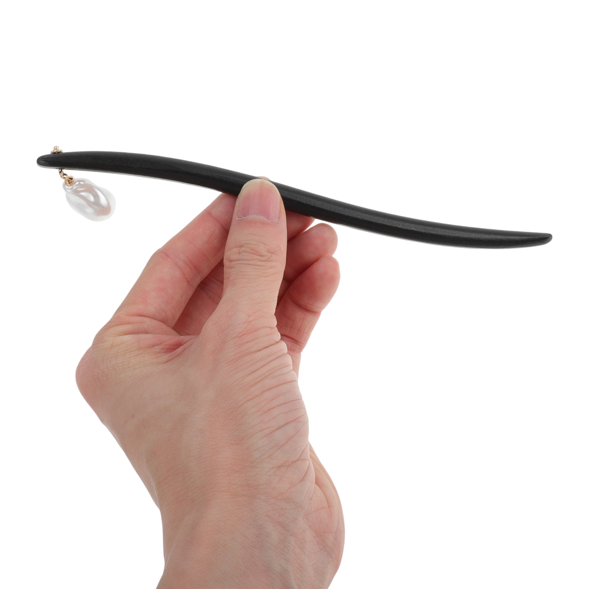 Unique Bargains Comfortable No Slip Teardrop Hair Chopstick for Women 1 Pc ["Teardrop"]
