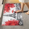 thumbnail image 2 of Luxury Bathroom Rug Set 2 PCS, Oil Painting Paris Soft Absorbent Bath Rug and U-Shaped Toilet Rug, Non-Slip Bath Carpet, Machine Wash Dry, Bath Mats for Bathroom, 17.3"x13.4"+23.6"x15.7", 2 of 4
