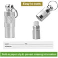 thumbnail image 3 of 10pcs Bucket Tube Labels For Puppy, Anti-lost Pet Id Tag Bucket Silver, 3 of 5