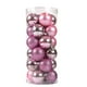 thumbnail image 1 of Juego de adornos para árboles de Navidad | Bolas de bolas de purpurina de 30mm | Paquete de 24 decoraciones colgantes irrompibles | Plástico galvanizado | Decoración de fiestas en casa | Fácil de, 1 of 7