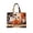 White, variant on Halloween Quilted Tote Bag With Black Cat Witch Hat And Pumpkin Design For Daily Use Travel Work Fitness(Black-43X40Cm)