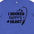 thumbnail image 4 of Inktastic I Hooked Pappy's Heart with Fishing Rod Youth T-Shirt, 4 of 5