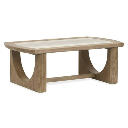 Magnussen Home Bradford Riverbed Beige Rectangular Cocktail Table