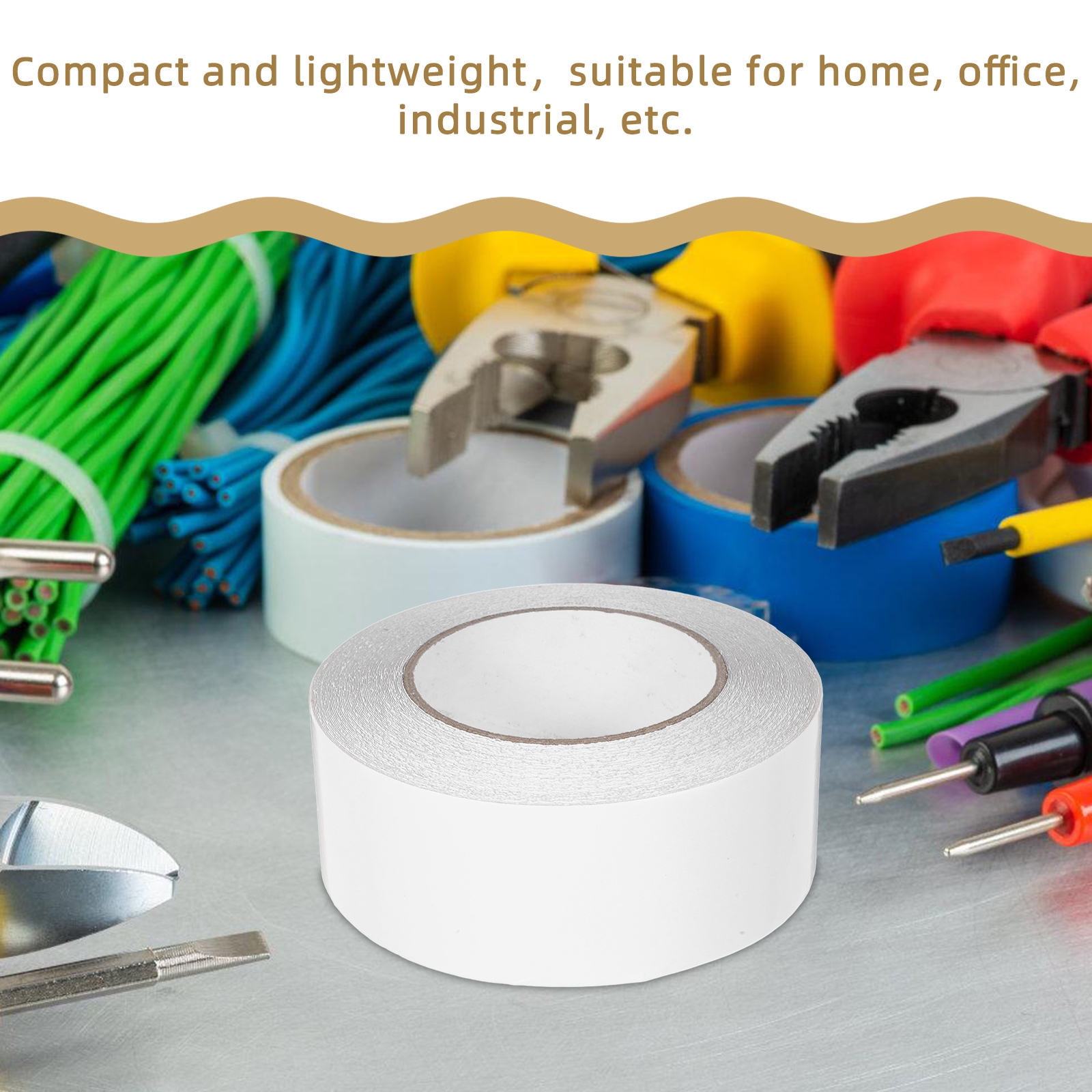 ELAYARD 2 Rolls Heavy Duty Duct Tape, Strong Adhesive Multi-Purpose Sealing Tape for Indoor Outdoor Use, Carpet Repair and Fixing