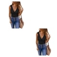 thumbnail image 2 of Minnieouse Manténgase fresco y elegante con camisetas sin mangas para mujer Camiseta sin mangas de poliéster cómoda Ropa de mujer Blusa Casual Negro m,1 2piezas, 2 of 6