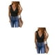 thumbnail image 2 of Minnieouse Camisetas sin mangas para mujer con capas fáciles para cualquier ocasión, camiseta sin mangas para mujer, blusa informal transpirable Negro 3XL,1 2piezas, 2 of 6