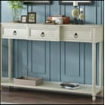 thumbnail image 3 of Console Table Sofa Table with Drawers for Entryway with Projecting Drawers and Long Shelf, 3 of 21