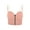 Pink, variant on Women's Seamless Zip Front Sports Bra Removable Pad Yoga Bra Adjustable Cami Lounge Bra Longline Sleep Bra Workout Crop Tops (Pink)