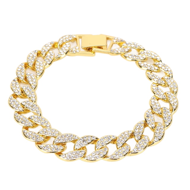 Tobillera boutique, pulsera cubana, pulsera cubana de hip hop, pulsera cubana para parejas, pulsera de hip hop, máxima comodidad