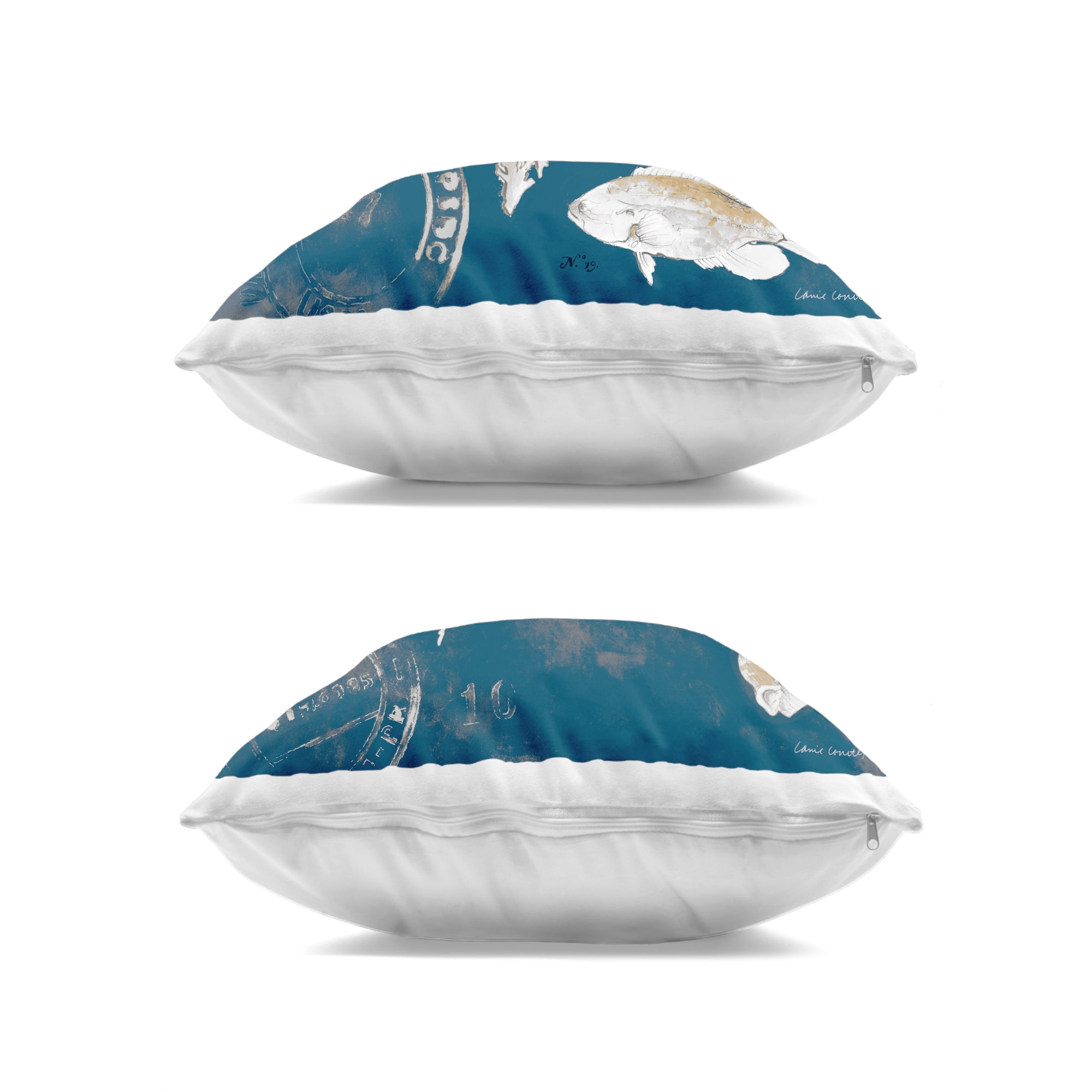 Stupell Industries Vintage Coastal Medley 2 Piece Decorative Printed Throw Pillow Set, design by Lanie Loreth