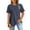 *Dark Gray, variant on VBVC Women's Crew Neck Short Sleeve T-Shirt,Loose Fit Summer Basic Blouse For Women,Ladies Rolled Cuff Casual Tee with A Chest Pocket,Army Green,S-2XL