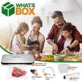 thumbnail image 2 of NutriChef Automatic Food Vacuum Sealer, High Suction Air Sealing Machine for Dry & Moist Foods, LED Touch Controls, Includes Bags, Hose & Wine Stopper, 2 of 6