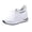 White, variant on Willtoo Womens Sneakers Hidden Wedge Height Increasing Trainers Breathable Mesh Lace-Up Walking Shoes Lightweight Stretch Knit Casual Shoes