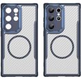 thumbnail image 3 of Case for Galaxy S24 Ultra,Full-Body Rugged Carbon Fibre Protective Clear Back Hybrid Magnetic Wireless Charge Shockproof Protector Phone Case for Samsung Galaxy S24 Ultra 5G,6.8 inch 2024 (Blue), 3 of 18