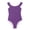 A Purple Style, variant on Girls' One-Piece Bathing Suit, Clean and Minimalist Colors Printed Beach Swimwear 3-6Year
