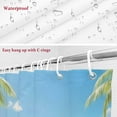 thumbnail image 6 of Christmas Santa Claus Bathroom Shower Curtain Abstract Santa Claus Building Sand Castle on Ocean Beach Waterproof Washable Shower Curtains for Bathtub Bath Decor with Grommets and Hook 66 X 72 Inch, 6 of 8