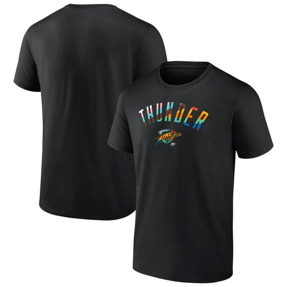 Men's Black Oklahoma City Thunder Pride T-Shirt