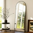 thumbnail image 6 of Anyrose 21.2x64 Full Length Mirror Arched Stand Aluminum Alloy Framed Floor Mirror,Black, 6 of 7