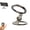 Gray, variant on Generic Magnetic Phone Stand and Spinner, Aluminum Double Sided Folding Rotatable Ring Holder for Desk