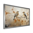 thumbnail image 2 of Designart "Minimalist Exotic Avian" Birds Of Paradise Picture Framed Canvas Prints, 2 of 5