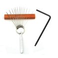 thumbnail image 1 of 1 set Guitar Bridge Saddle Nut Files Set - with Circular Cross Section and Sand Paper Silver & 1pcs Guitar Truss Rod Adjustment Long Wrench For Acoustic Guitar (5MM), 1 of 7