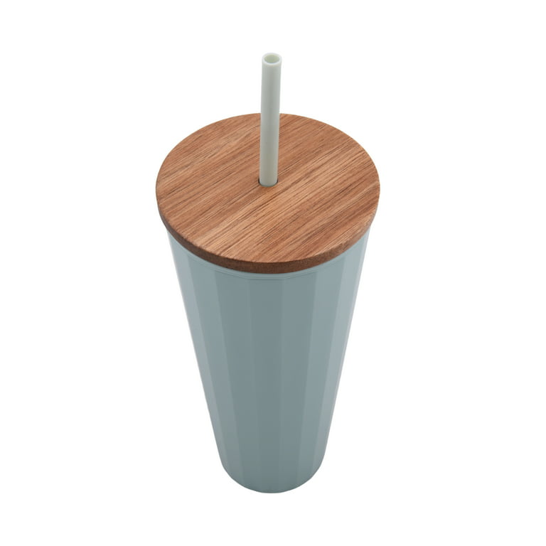 HowToBBQRight Tumbler with Wood Finish