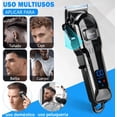 thumbnail image 2 of Maquina Para Cortar Cabello Cortadora De Pelo Profesional Inalámbrica Recargable Kit Completo Trimmer Modelo Negro, 2 of 4