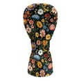 thumbnail image 2 of Yuyamidu Colorful Floral Golf Club Head Covers Flower Golf Head Covers Driver Fairway Wood Headcover Waterproof PU Leather Golf Accessory, 2 of 7