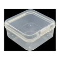 thumbnail image 4 of Recipiente de plástico transparente Caja de almacenamiento transparente con tapa con bisagras Artesanía Joyas Misceláneas Maquillaje Estuche Almacenamiento y organización del hogar 36 piezas Injueey HA084433-02, 4 of 6