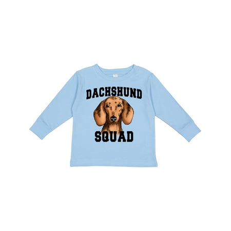 

Inktastic Dog Dachshund Squad Boys or Girls Long Sleeve Toddler T-Shirt