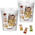 thumbnail image 1 of Kosher Vanilla, Cocoa Beans, and Pistachio Mini Halva Bars Snack Bag 18ct. Each Bar 0.4oz Net Wt 7.6oz (Pack of 2) | Vegan | Kosher | Individually Wrapped, 1 of 5