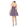 thumbnail image 2 of Betsy & Adam Womens Metallic Mini Fit & Flare Dress, 2 of 2
