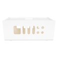 thumbnail image 5 of White HIPS Socket Box for Home Use with Reserved Line Hole and Dust Cover 7.8x5.9x3.1 Inches, 5 of 5