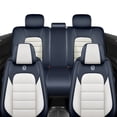 thumbnail image 5 of 2000 Car Seat Cover for Subaru Forester S, Blue and White Car Seat Covers, Premium Leather, Full Set of 5 Seats, Non-slip, Protect and Upgrade Seats, Beautify the Interior of Old Cars, 5 of 8