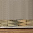 thumbnail image 3 of Chevron Turkish Area Rug, Zig Zag Lines Pattern on Wooden Looking Background Rustic Home Print, Soft Carpet for Living Room Decor with Distressed Look, 4' X 5.7', Pale Camel, by Ambesonne, 3 of 4