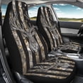 thumbnail image 4 of XYZCANDO Interior Accessories Car Accessories Auto Truck Vehicle, Easy to Install Stretchy Front Seats Cover 2 pcs Polyester Deer American Flag Pattern, 4 of 10