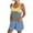 Yellow, variant on ZQGJB One Piece Rompers for Women Casual Summer Sleeveless Color Block Print Adjustable Knot Strap Jumpsuits Loose Wide Leg Comfy Short Overalls with Pockets Blue XL