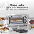 thumbnail image 3 of Hamilton Beach 31401, Horno Tostador De 4 Rebanadas Acero Inoxidable Hombres, Plateado, 12 Litros, 3 of 8