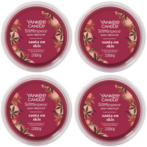 Yankee Candle Santa on Skis Scenterpiece Easy MeltCup (Pack of 4)