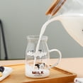 thumbnail image 4 of Encantador juego de vidrio de vaca, una olla, cuatro tazas, juego de cinco piezas, taza de leche, hervidor de agua fría for el hogar, tazas de café de dibujos animados de viento Ins, 4 of 6