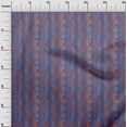thumbnail image 3 of oneOone Cotton Jersey Blue Fabric African Wavy Stripes Craft Projects Decor Fabric Printed By The Yard 58 Inch Wide, 3 of 4